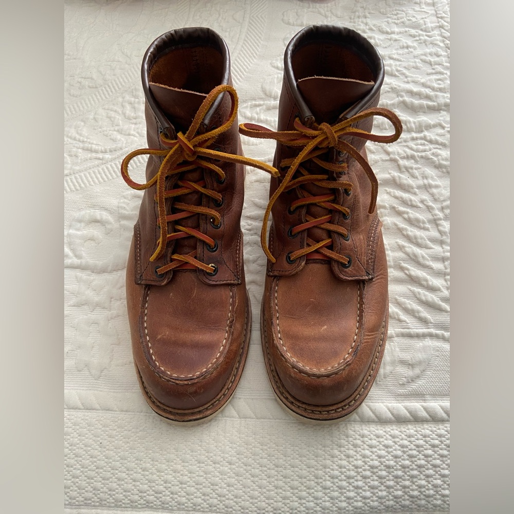 Red Wing Shores Classic Moc 6 inch Boot in Copper Rough & Tough Leather